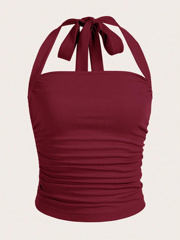 Sırtsız Dantelli Büyük Beden Bluz