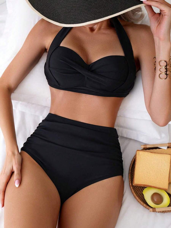 Swim Lushoire Sarmal Sade Kadın Bikini Setleri