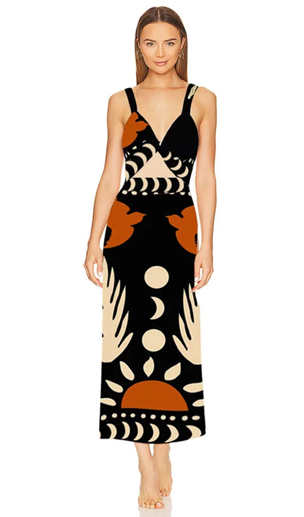 Tek Parça Güneş Ay Mayo Pareo