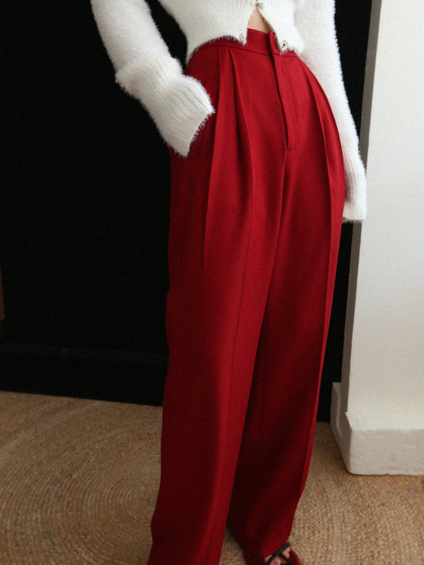 Orta Bel Pileli Dar Paça Pantolon