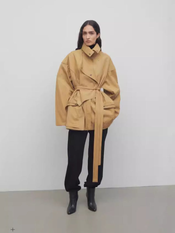 Oversize Kemerli Trençkot