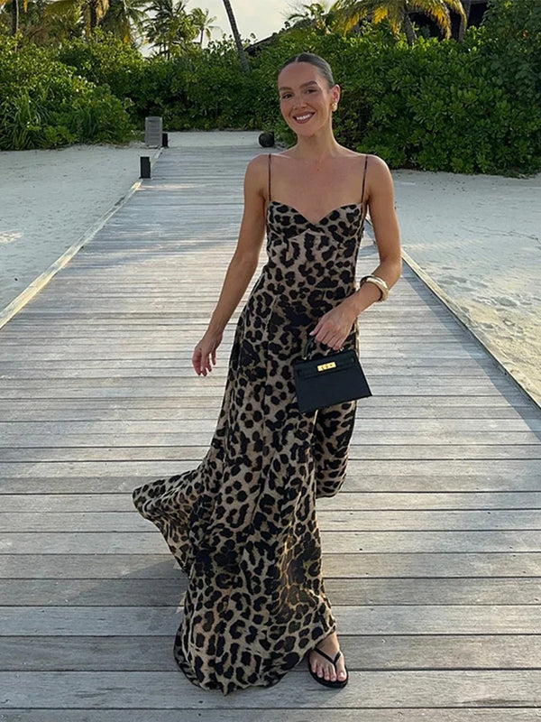 Antonella Leopar Uzun Elbise
