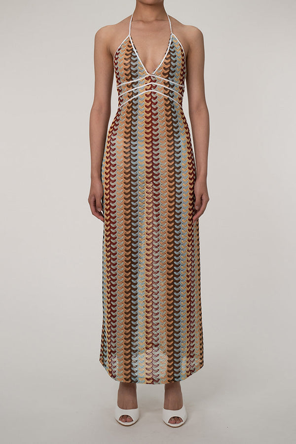 Boho Chevron Kroşe Plaj Tatil Pareo