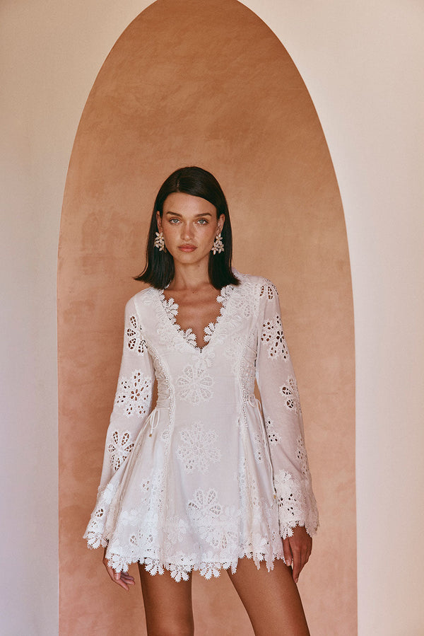 Simona Yazlık Mini Elbise