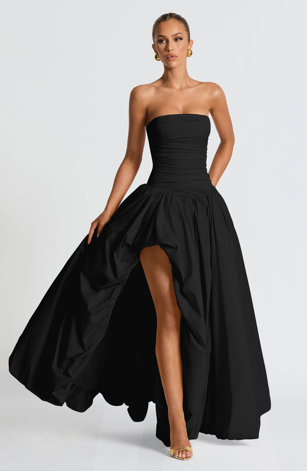 Jillian Maxi Elbise - Siyah