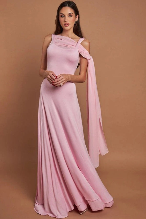 Pembe Şık Uzun Elbiseler