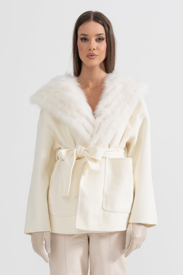Oversize Kapüşonlu Ceket