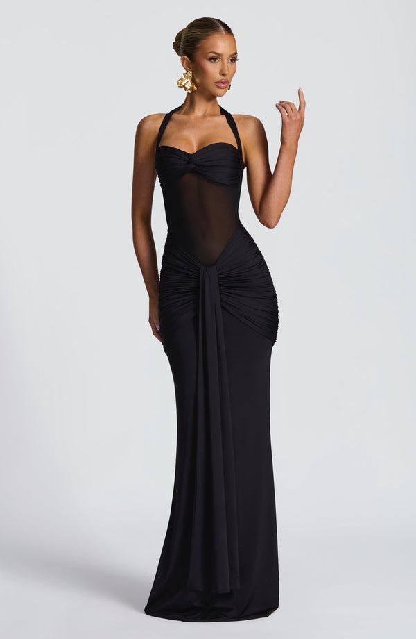 Vixen Maxi Elbise - Siyah