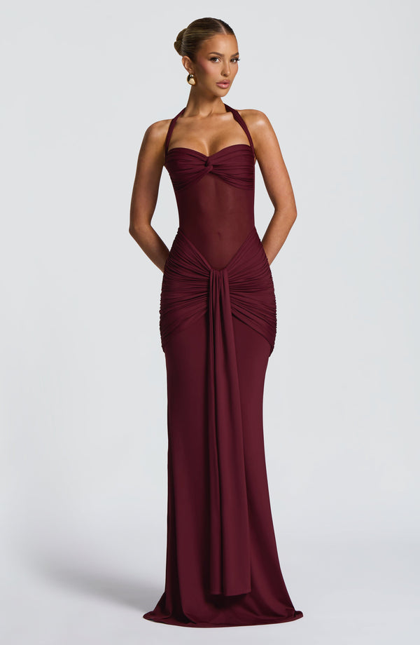 Vixen Maxi Elbise - Kiraz