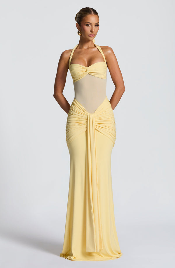 Vixen Maxi Elbise - Limon Sarısı