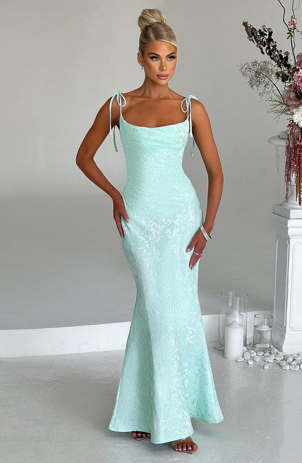 Whitney Maxi Elbise - Nane Yeşili