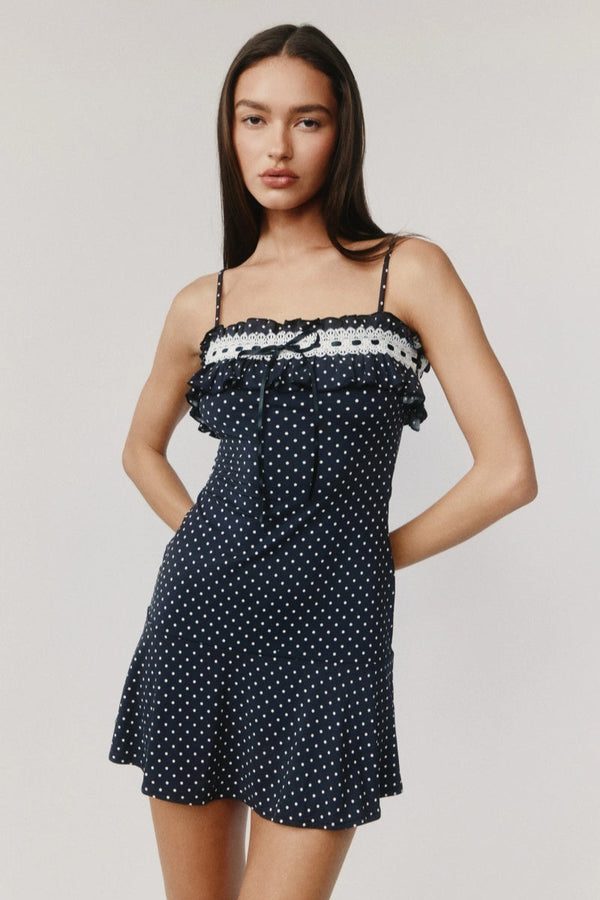 Zoe Polka Dots Mini Elbise
